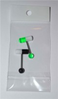 Tablettformad tungpiercing 2-pack